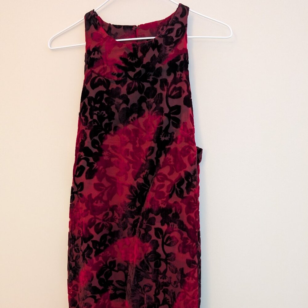 Somedays Lovin Blood Red Crushed Velvet Mini
